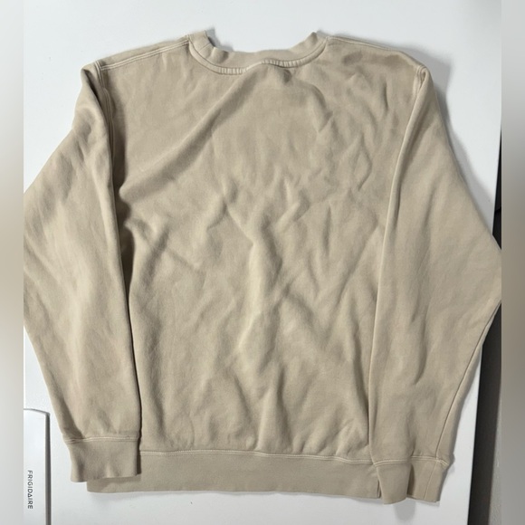 In My Mom Era Pullover Cream Sweatshirt Embroidered Crewneck Women Medium - Picture 11 of 11